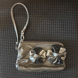 New York & Company Metallic Wristlet